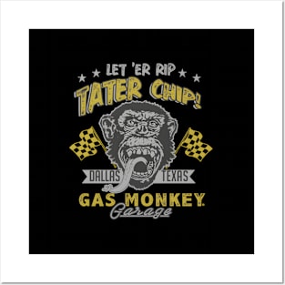 Gas Monkey Garage Let 'Er Rip Tater Chip Racer Posters and Art